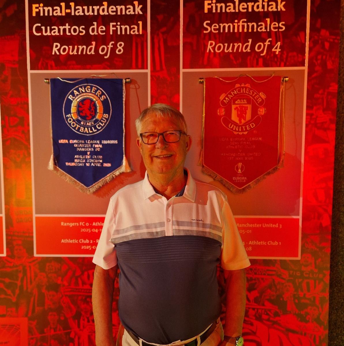 Alex Ferguson visita el museo del Athletic