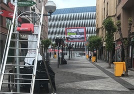 Los accesos a San Mamés, completamente vacíos.