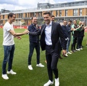 Aduriz, Villalibre, Dani García, Beñat, Rico, Susaeta, Ocio... De Marcos se despide rodeado de amigos: «Qué suerte»