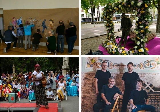 Flores, pintxos gratis, bailes africanos, txakoli... Un variado fin de semana en Álava