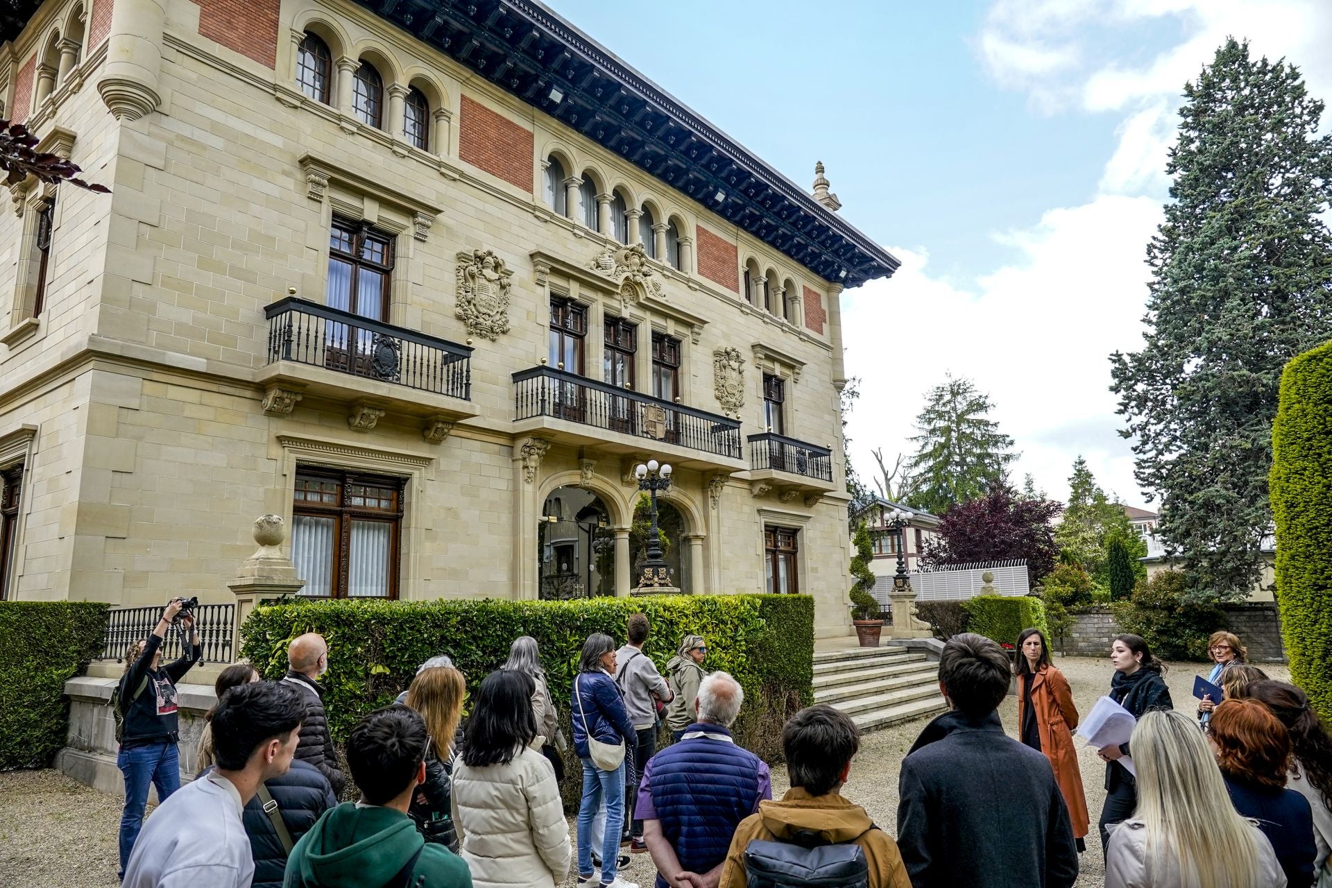 Visita a los jardines de Ajuria Enea.