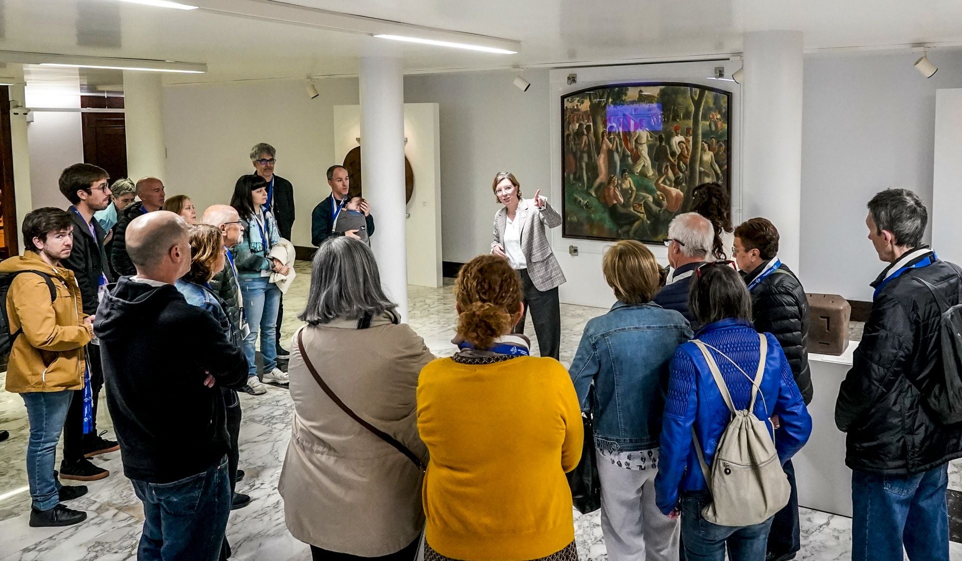 Visita al Parlamento vasco.