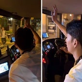 Capitán del Tottenham... y copiloto de autobús: el show del coreano Son por Bilbao tras ganar la Europa League