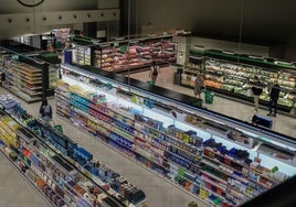 Interior del Mercadona ubicado en Rodríguez Arias.