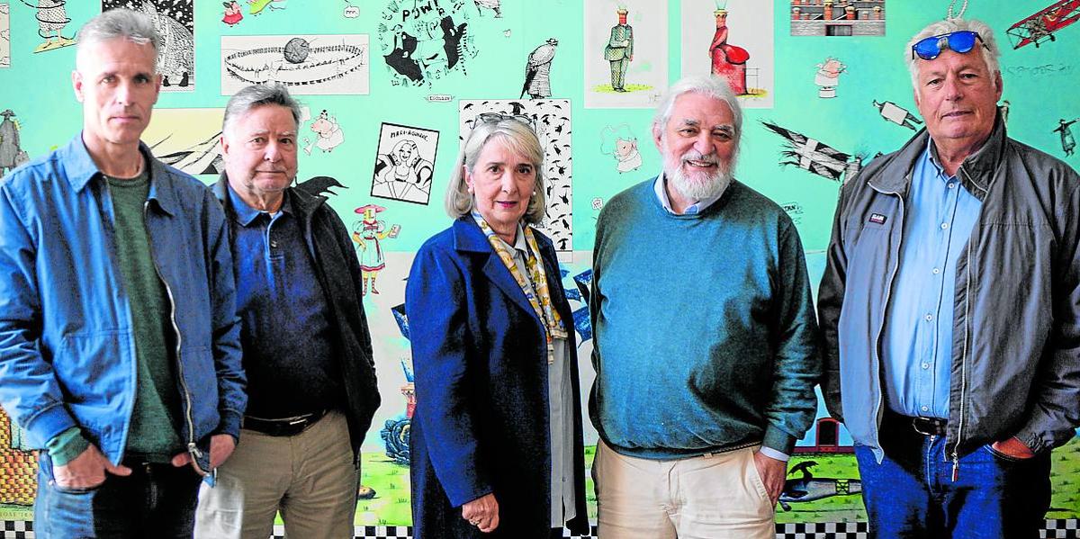 Garikoitz Fraga, Aurelio Garrote, Alicia Fernández, Marino Montero y Ángel Landaraso.