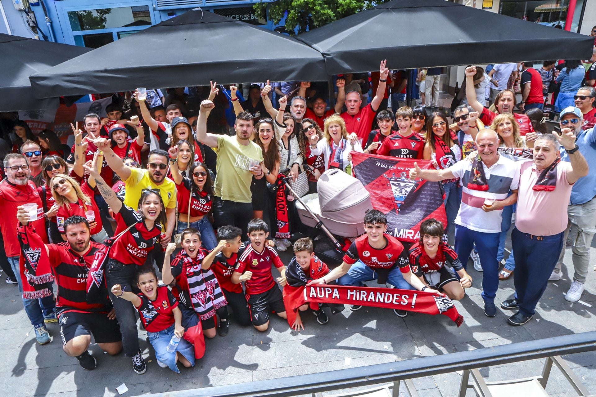 Las imágenes de la previa del Mirandés