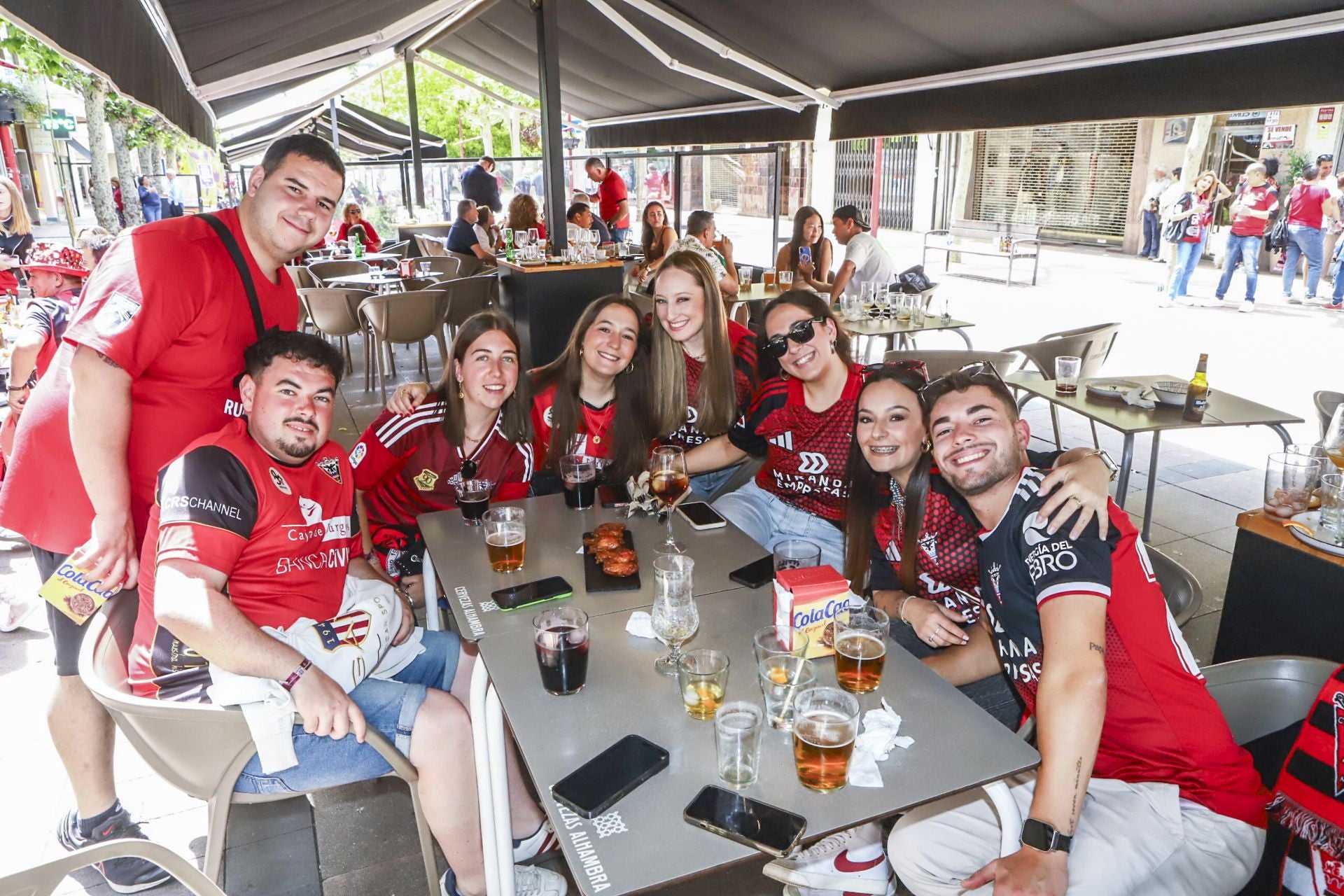Las imágenes de la previa del Mirandés