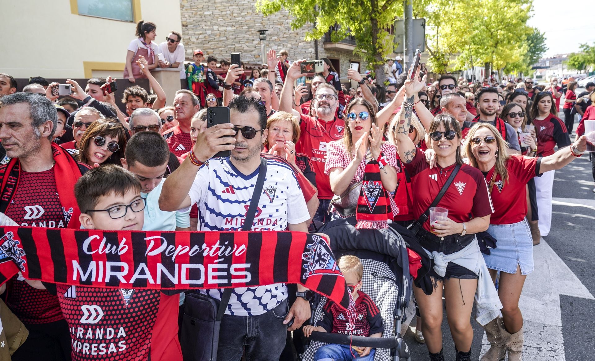 Las imágenes de la previa del Mirandés
