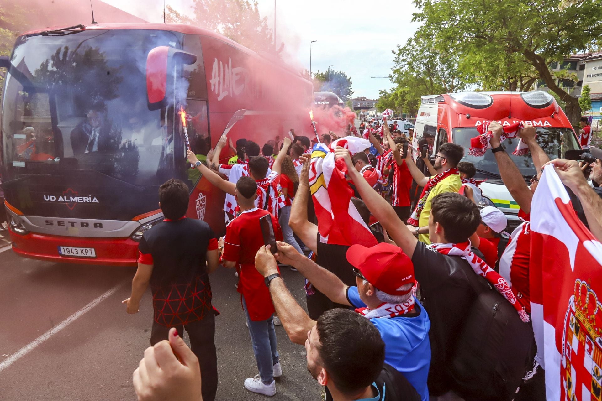 Las imágenes de la previa del Mirandés