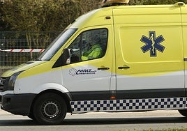 Trasladan al hospital a un ciclista tras sufrir un accidente en el alto de Zaldiaran