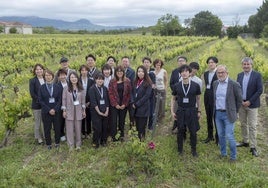 Miembros de la delegación japonesa y del Gobierno vasco.