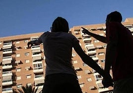 El muro de la vivienda