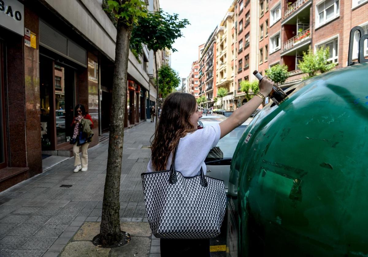 El contenedor donde más vidrio se recicla de toda España está en Bilbao