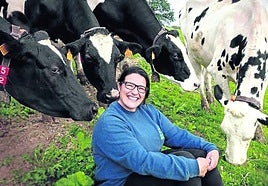 La ganadera Sara Aras.