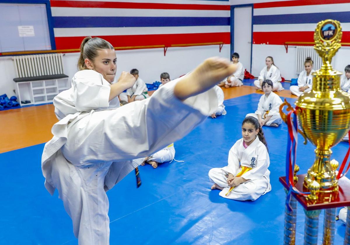La karateca vitoriana que se ha convertido en campeona del mundo