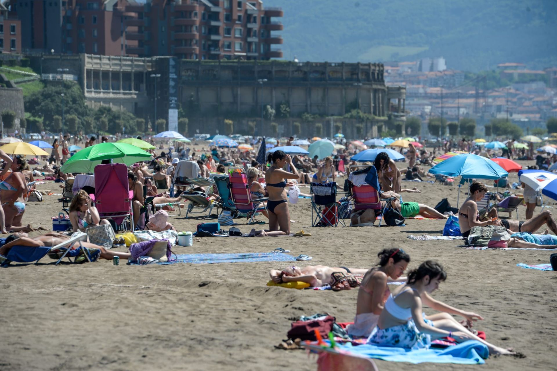 Las imágenes de una jornada veraniega en Bizkaia