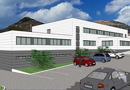 Infografía del nuevo edificio con el que contará el centro de formación San Jorge.