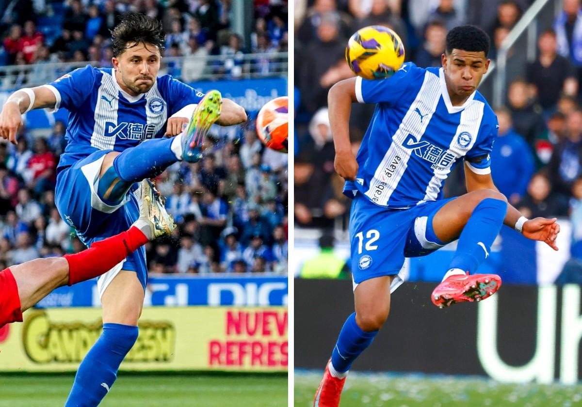 Garcés y Mouriño, con el Alavés.