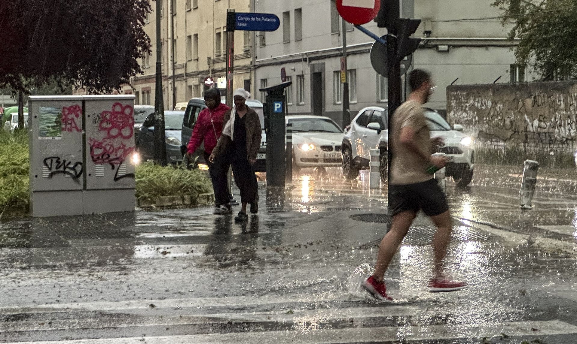 La tormenta de Vitoria en imágenes
