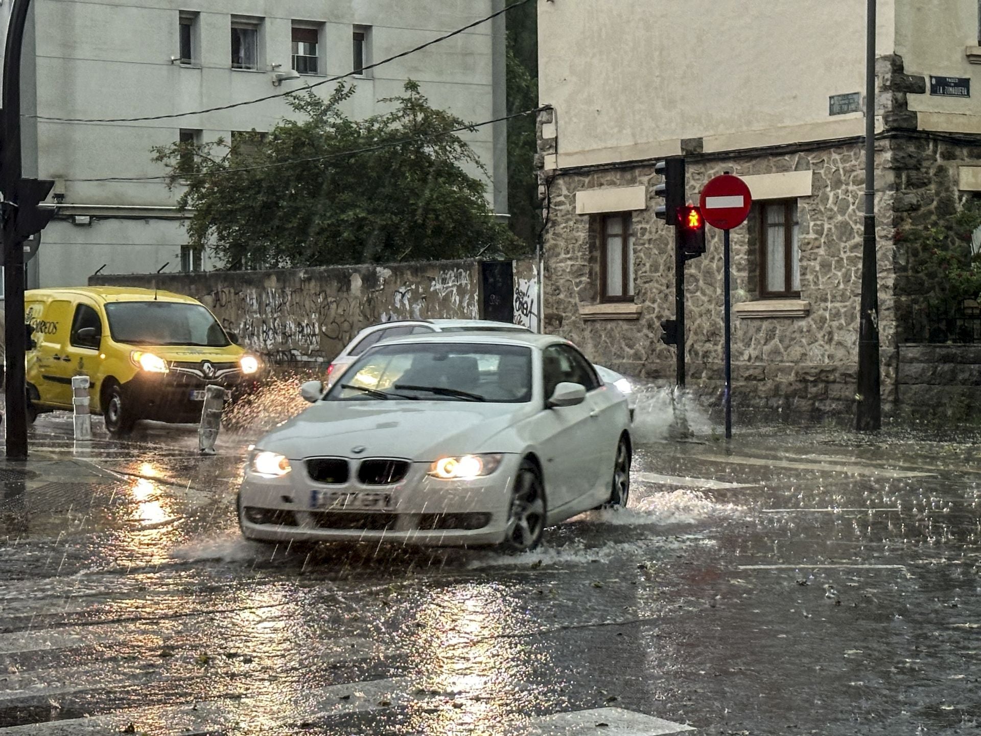 La tormenta de Vitoria en imágenes
