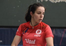 Olatz Arrizabalaga en uno de sus partidos previos.