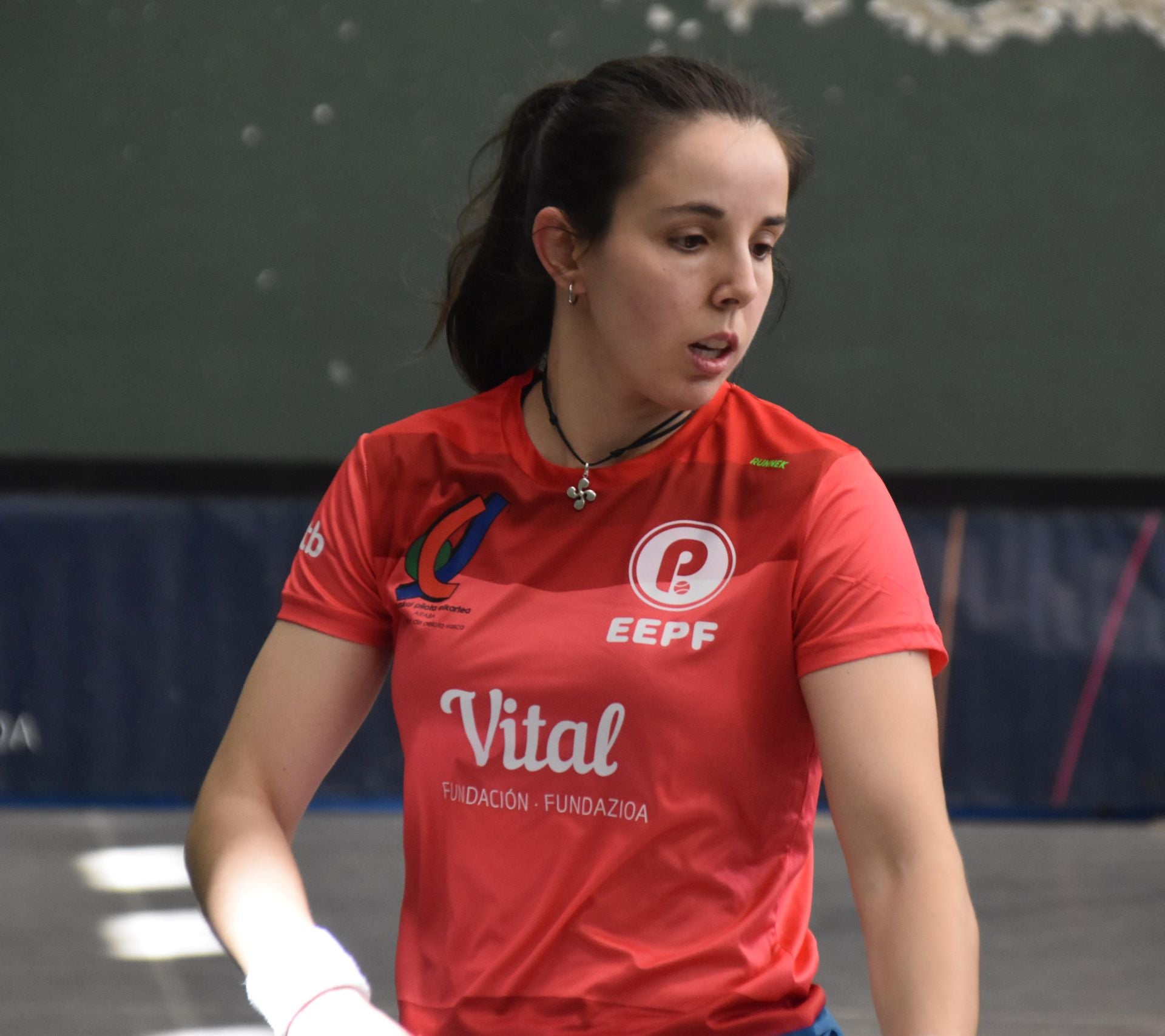 Olatz Arrizabalaga en uno de sus partidos previos.