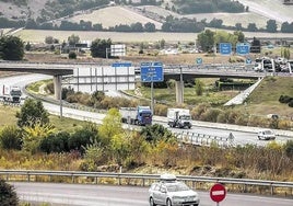 Las obras del enlace de Armiñón obligarán a cortar dos carriles de la A-1 entre hoy y el jueves
