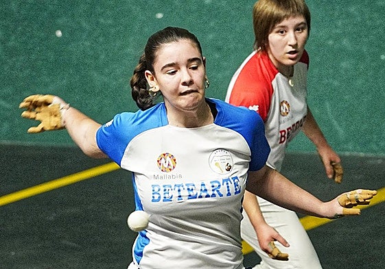 Gaminde, en un partido del torneo Biharko Izarrak.