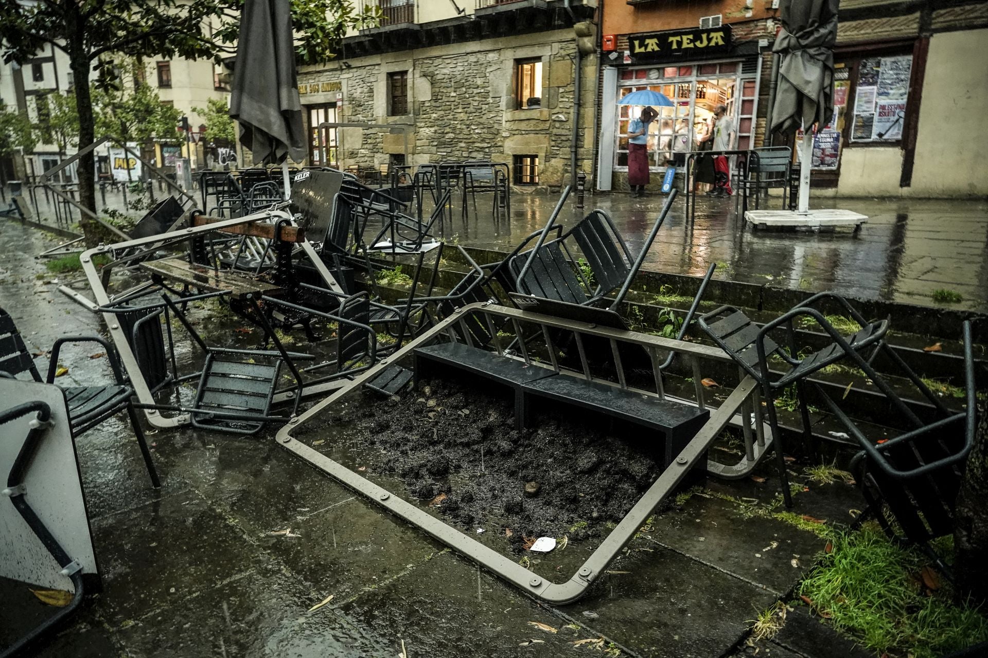 La tormenta de Vitoria en imágenes