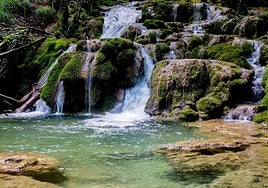 Cascadas de la Tobería, enclave junto al que ha sucedido el infortunio.