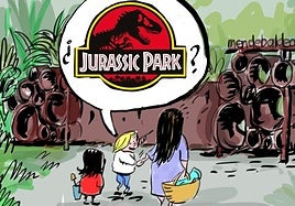 La viñeta de Cerrajería sobre la jornada de puertas en las instalaciones de Gamarra