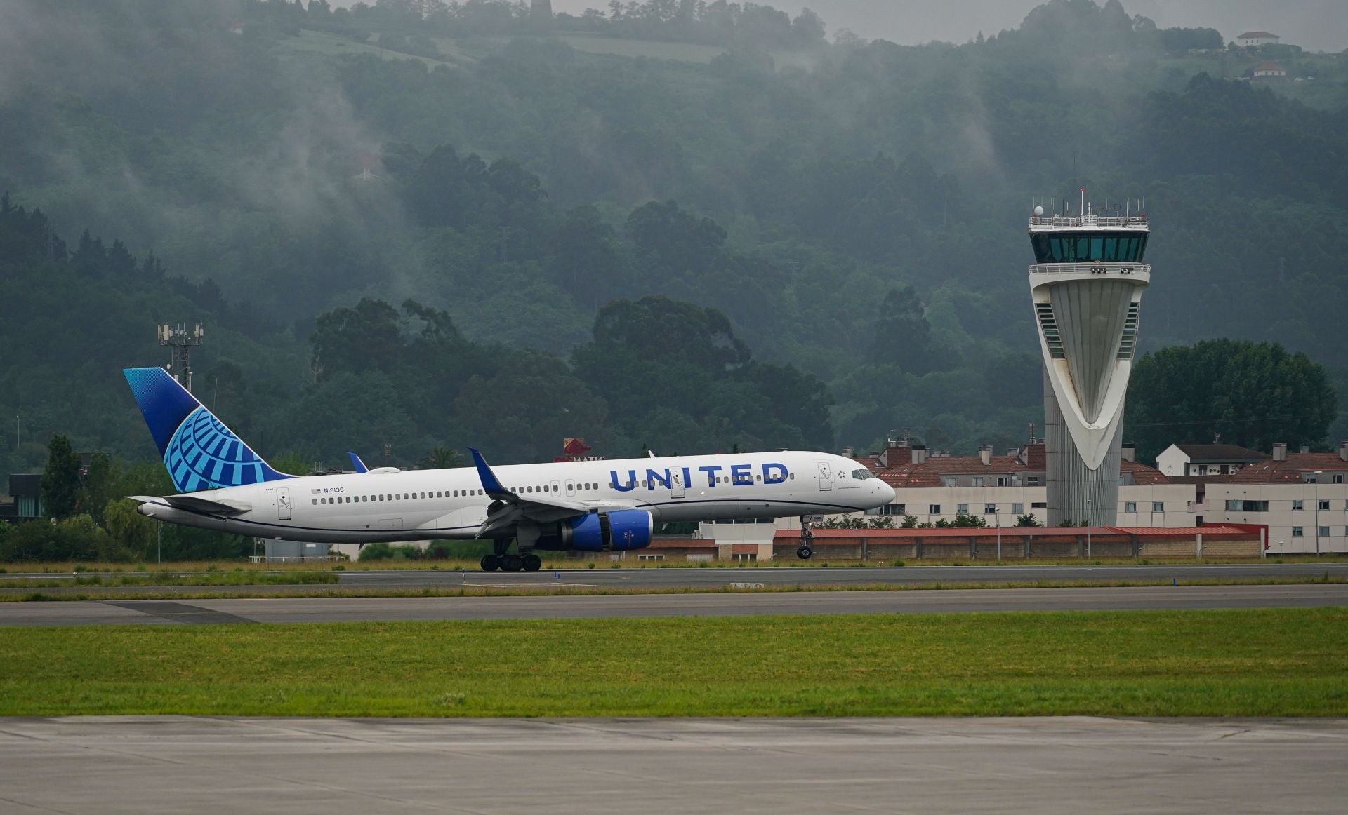 Las mejores imágenes del primer vuelo Nueva York-Bilbao de la historia
