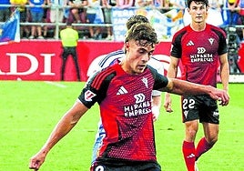 Hugo Rincón en Anduva ante el Zaragoza.