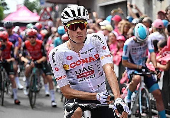 Juan Ayuso, en una salida del reciente Giro de Italia.