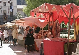 Mercado medieval en una de las ediciones pasadas de la feria.