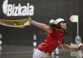 Erika Mugartegui disputa el campeonato con la selección española.