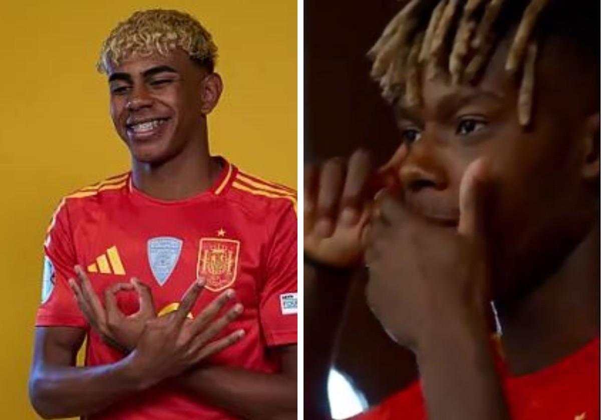 El 'show' de los jugadores de La Roja en la sesión de fotos para la Liga de Naciones