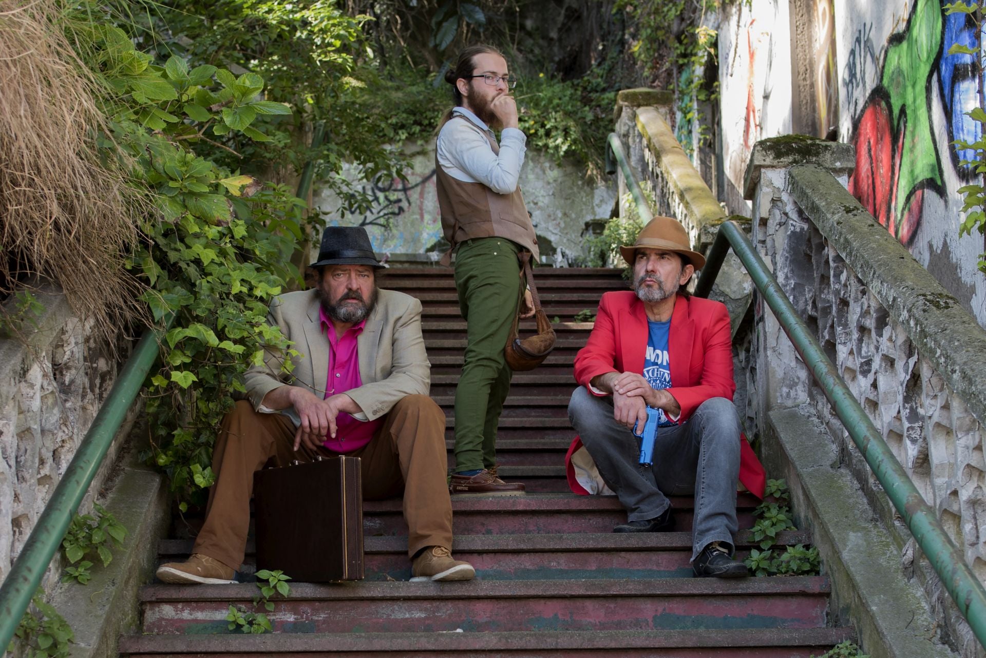 Fernando, Asier y Daddy, tres de los principales protagonistas de la serie.