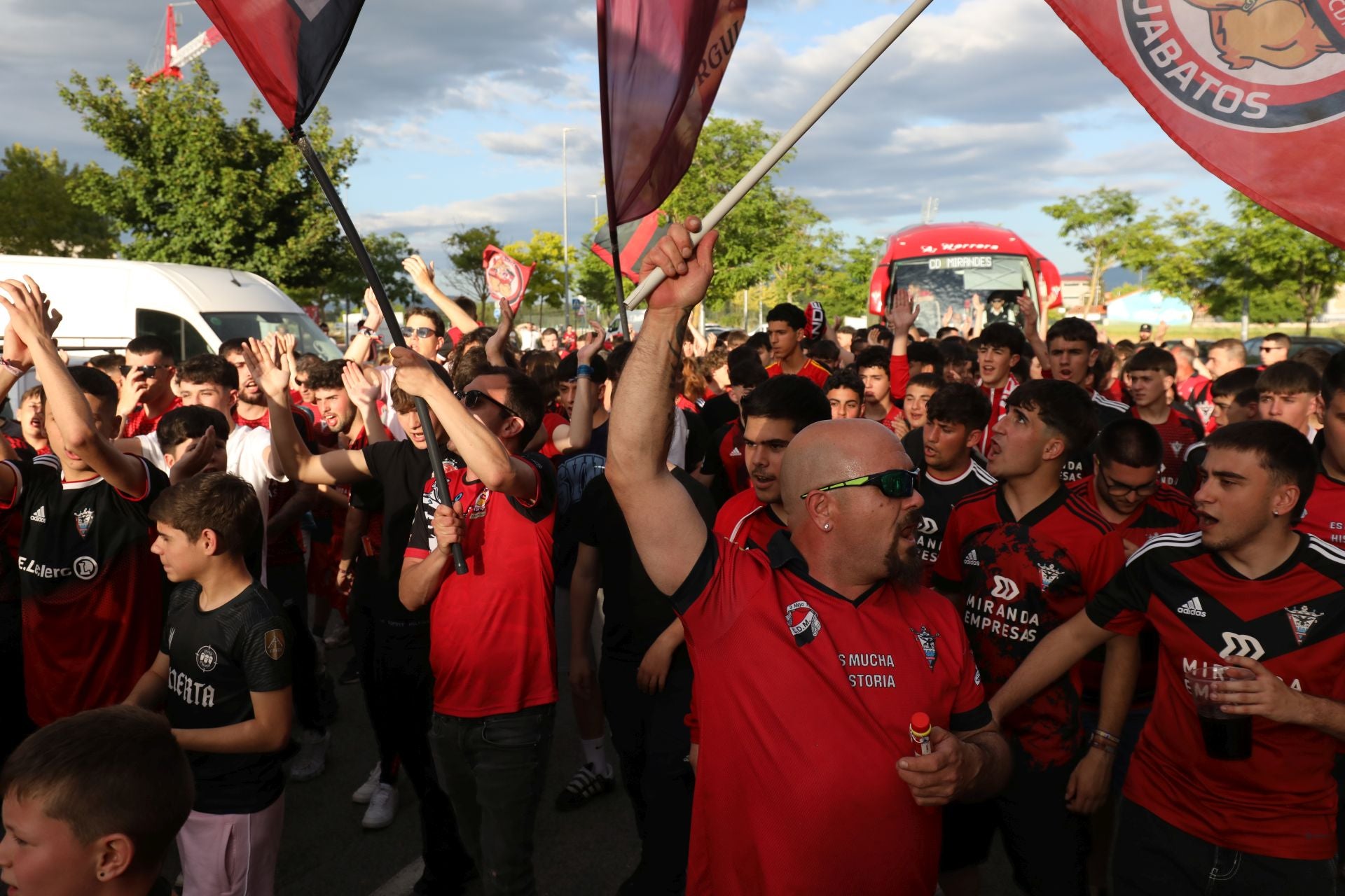 Las imágenes de la fiesta del Mirandés