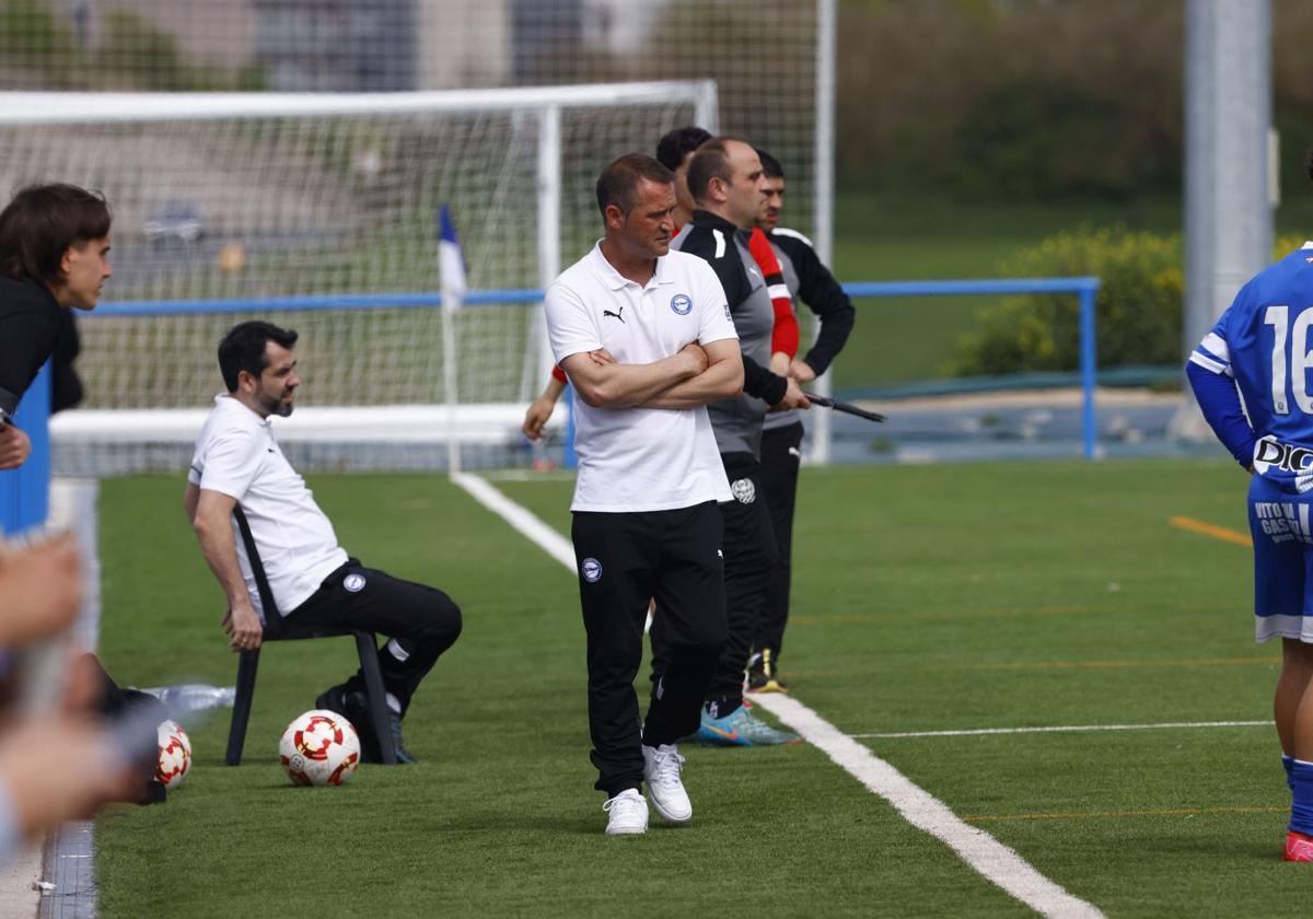 Germán Beltrán, durante un partido del Alavés C.