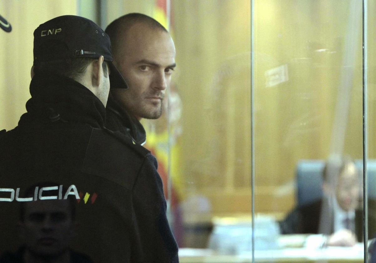 Ibai Beobide, durante el juicio en la Audiencia Nacional por el atentado contra la sede de EiTB en Bilbao.