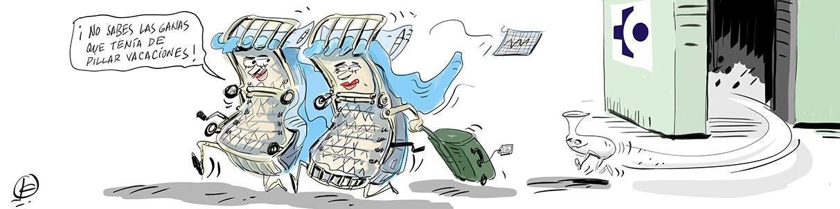 La viñeta de Cerrajería sobre el cierre de camas de Osakidetza este verano en Vitoria