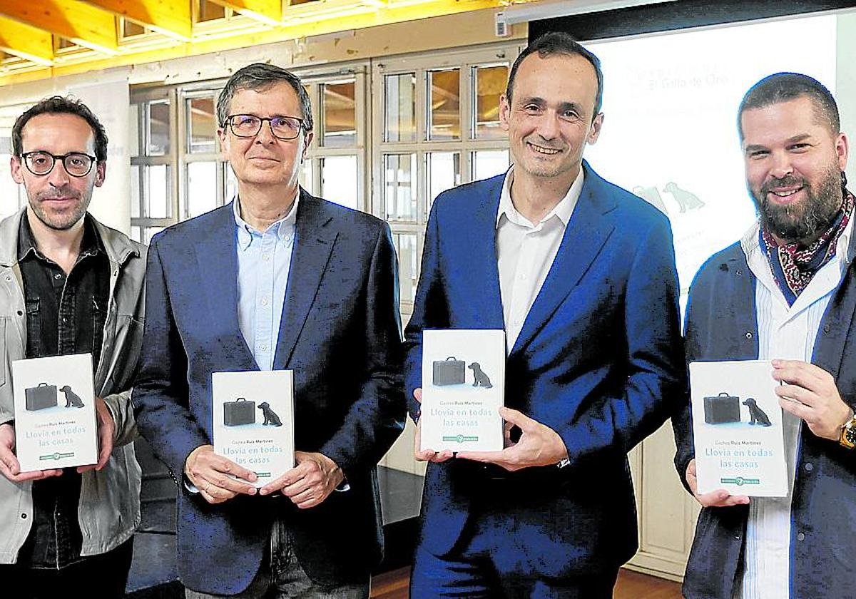 Iker Urkidi, César Coca, Gaztea Ruiz Martínez y Borja Elorza.