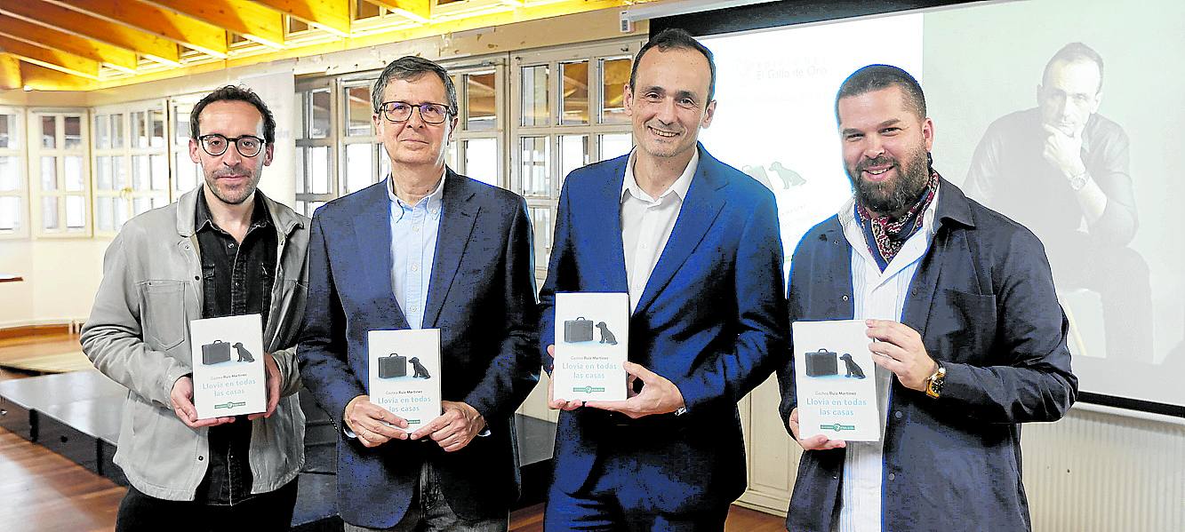 Iker Urkidi, César Coca, Gaztea Ruiz Martínez y Borja Elorza.
