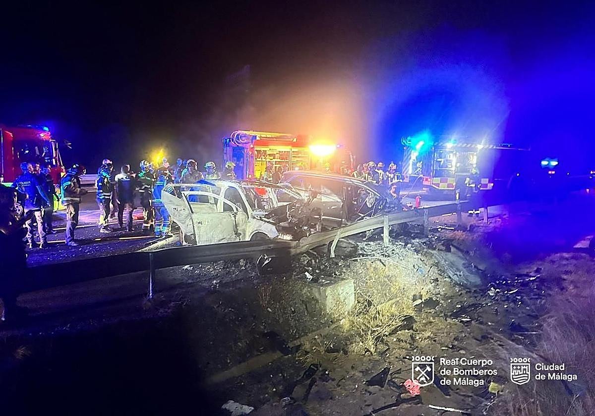 El siniestro se ha producido sobre las 5.30 horas en una salida de la A-7 hacia Torremolinos.