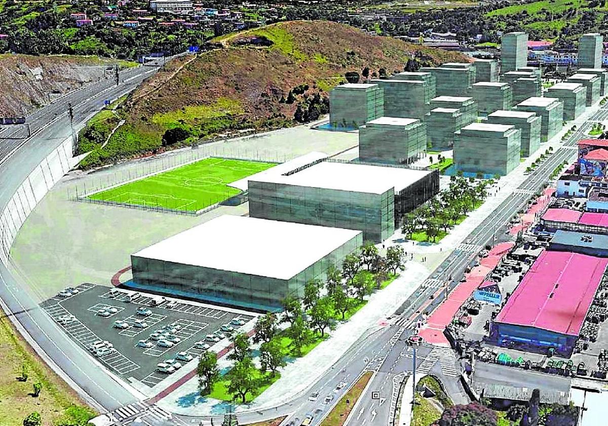 La promoción de vivienda se levantaría sobre un terreno de casi 250.000 metros cuadrados, junto a la A-8.