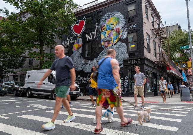 Vista de una de las calles de Chelsea, el barrio de artistas e intelectuales.