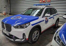 Imagen de uno de los nuevos 'Bmw X1', antes de ser repartidos en las distintas comisarías de la Ertzaintza.