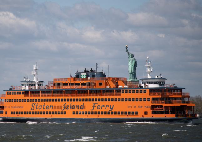 Imagen del ferry a Staten Island.