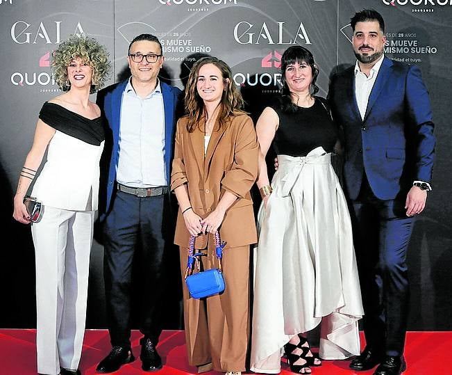 Natalia Andrés, Carlos Penas, Naia Sevilla, Marta Huertas y José Maestre.